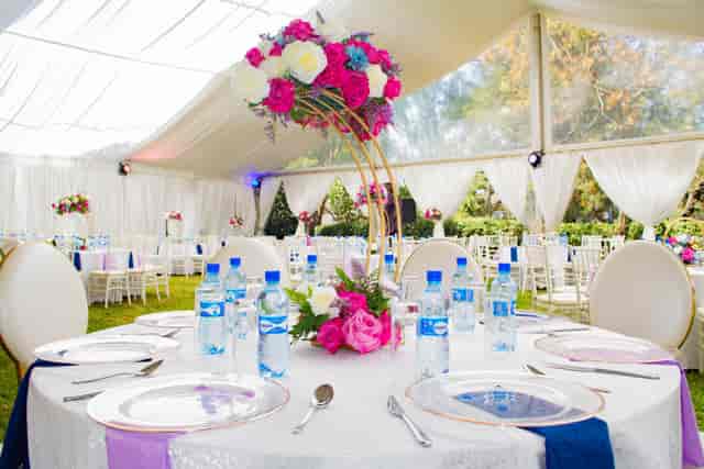 Elegant outdoor event space at Royal Nairobi Golf Club, perfect for weddings and gatherings.