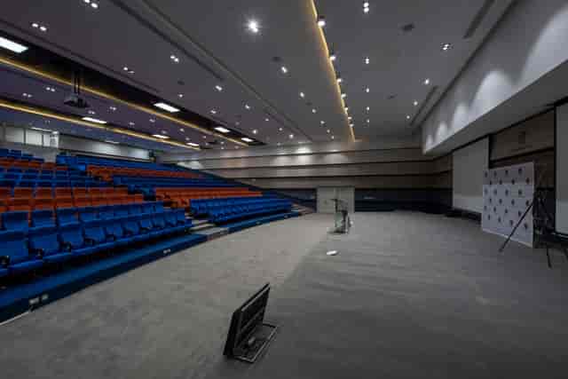 Amphitheatre in Nairobi Museums with tiered seating, perfect for meetings and events.