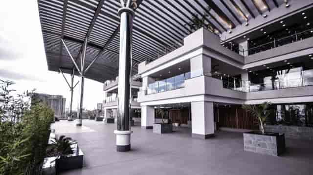 Modern outdoor event space in Nairobi Garage for corporate meetings and social gatherings.
