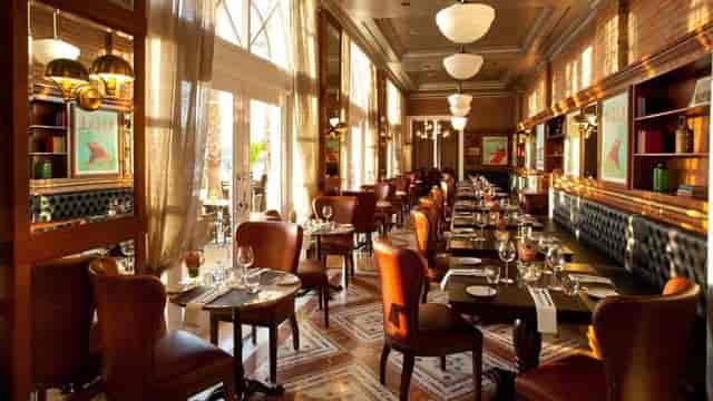 Elegant dining space in The Ballroom at The Table Bay, perfect for corporate events.