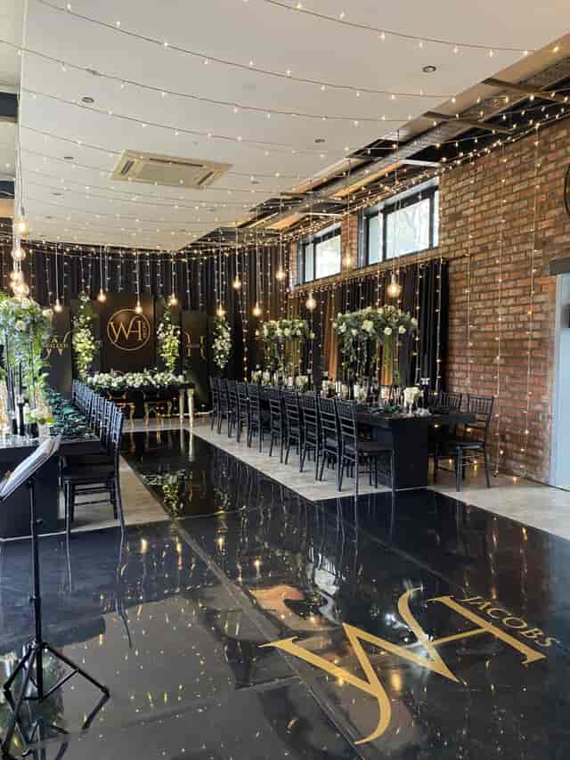 Elegant outdoor garden at Number Nineteen for sophisticated weddings and corporate events.