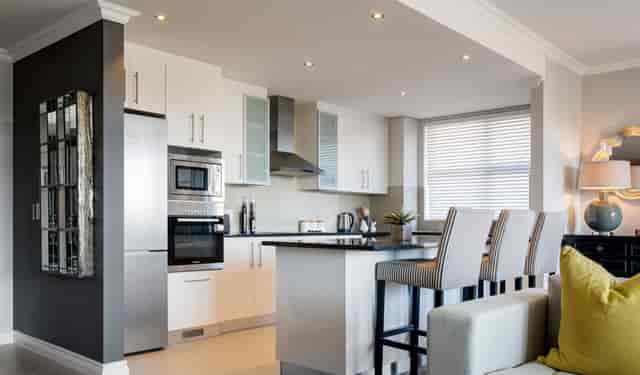 Modern kitchen in Oasis Retirement Resort, perfect for small events and gatherings.