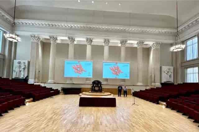 Great Hall at University of Helsinki - elegant event venue for conferences and lectures.
