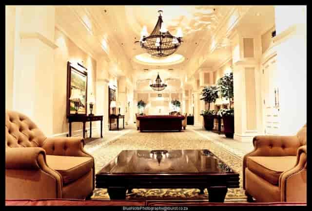Elegant hotel lobby at Good Hope Suites, perfect for events and networking.
