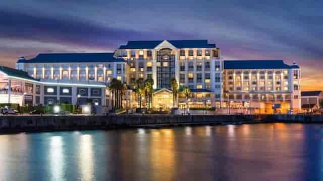 Elegant hotel exterior at The Table Bay, ideal for conferences and weddings.