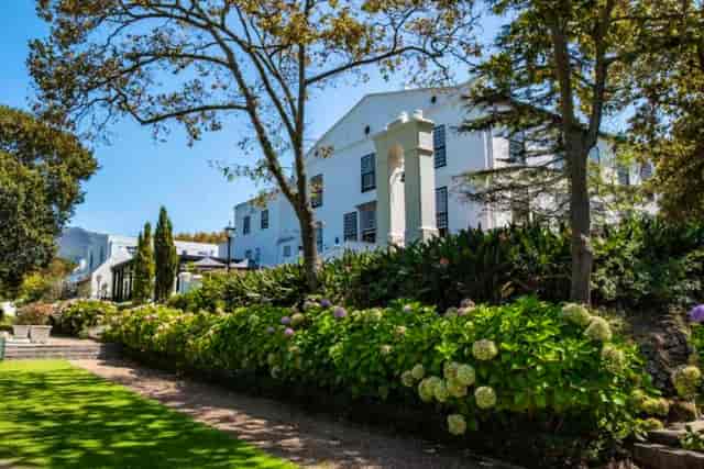Incognito restaurant at The Alphen: elegant outdoor venue for receptions and ceremonies