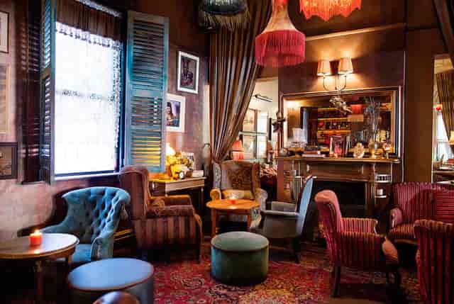 Cozy lounge area in Kloof Street House, perfect for meetings and small events.