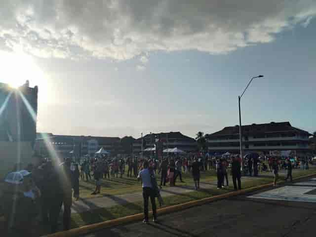 Cape Town Jazz Festival 2023, bustling outdoor event with shade and amenities.