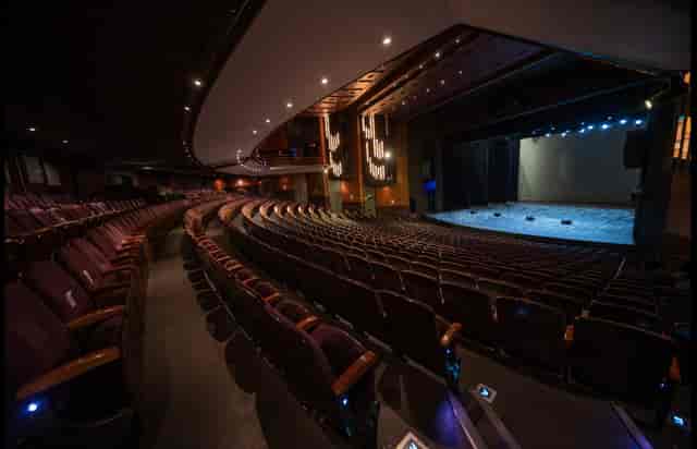 "Artscape Theatre Centre auditorium with tiered seating for conferences and gala events."