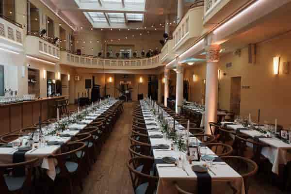 Elegant event space at Garden by Olo, ideal for formal dinners and corporate gatherings.