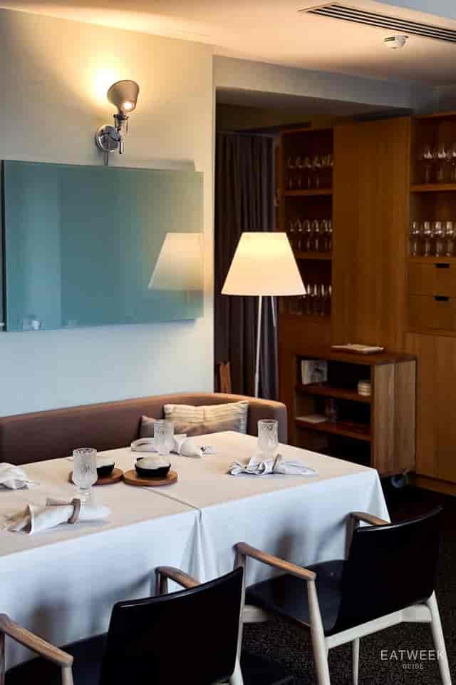 Elegant meeting room with soft lighting, ideal for intimate gatherings and exclusive events.