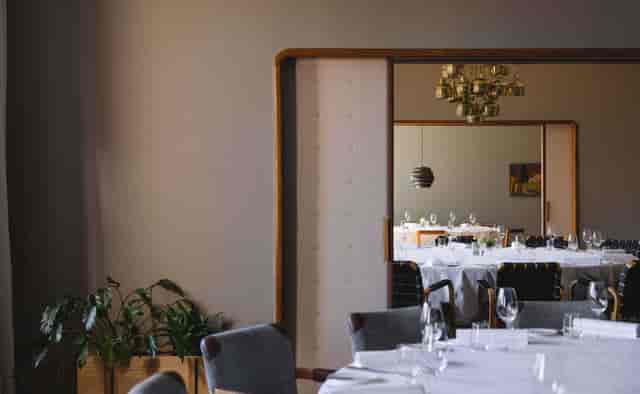 Elegant private dining room at Savoy, perfect for upscale dinners and corporate events.