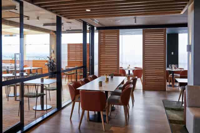 Sleek dining space at The Lounge UNSW for upscale corporate events and meetings.