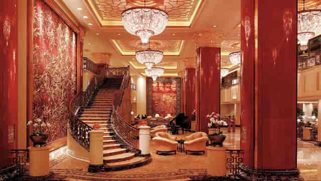 Elegant Conference Hall in China World Hotel, perfect for upscale events and gatherings.