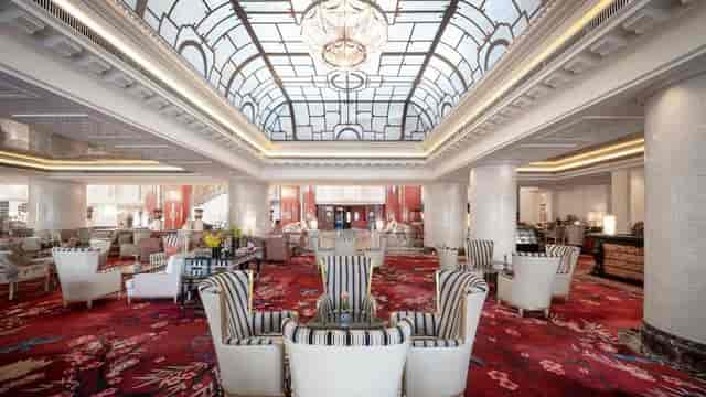 Grand Ballroom at China World Hotel, Beijing: elegant space for receptions and meetings.