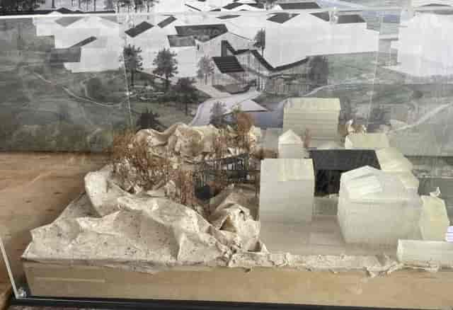 "Architectural model in Central Academy of Fine Arts for outdoor-themed events"