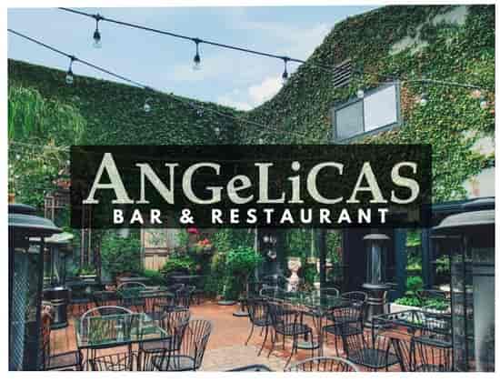 Charming outdoor venue at Angelica's Bar & Restaurant, perfect for events and celebrations.