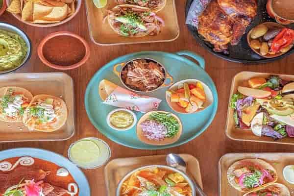 Vibrant Mexican cuisine spread at Copita Tequileria for festive events and gatherings.