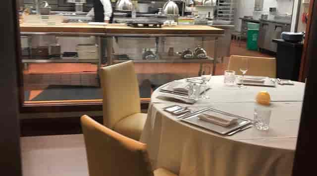 Main Dining Room at Plumed Horse, elegant setup for intimate fine dining events.