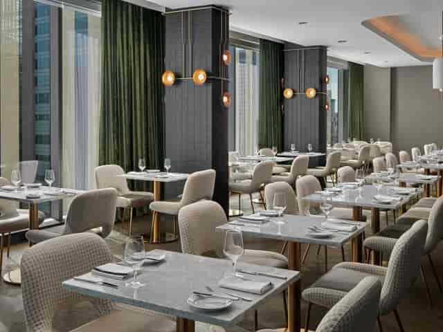 Lord Henry Wotton Ballroom at The Dorian, modern dining, ideal for events and gatherings.