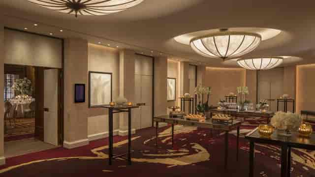 Elegant UN Ballroom at Ten Trinity Square, ideal for upscale meetings and receptions.