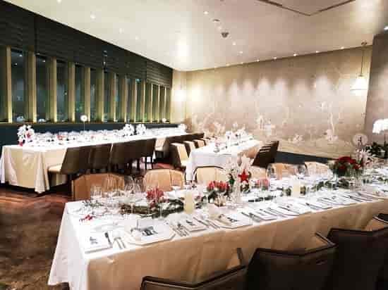 Elegant dining area in AMUZ Gourmet Restaurant for formal events and gatherings.