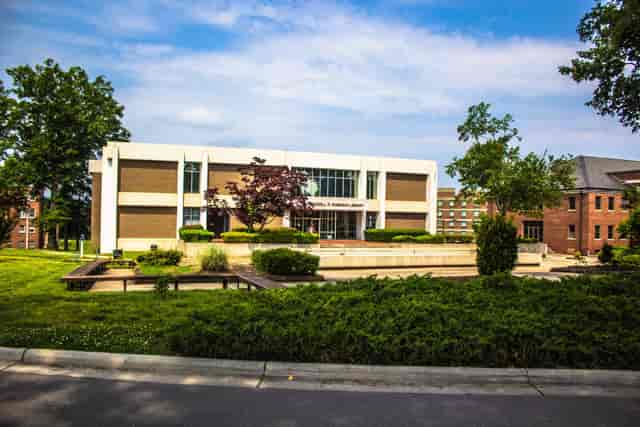 Modern conference venue at Tuttle Public Health, Saint Augustine's University, ideal for events.