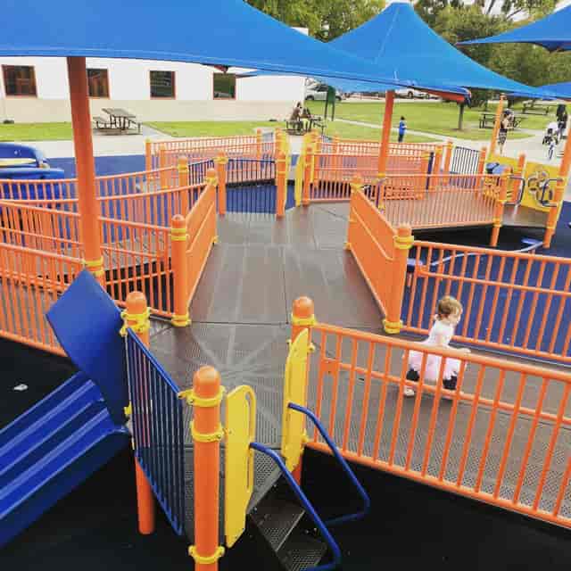 Vibrant playground in Houston ideal for family-friendly events and children’s parties.