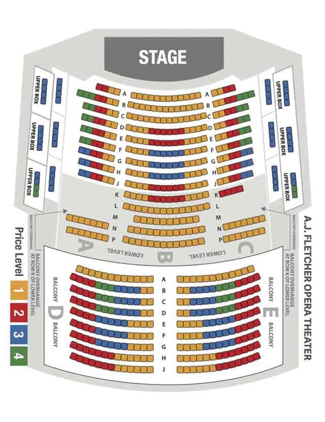 Seat Maps - The North Carolina Theatre