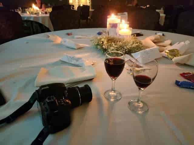 Elegant dining table in Fountain Ballroom, perfect for networking events and celebrations.