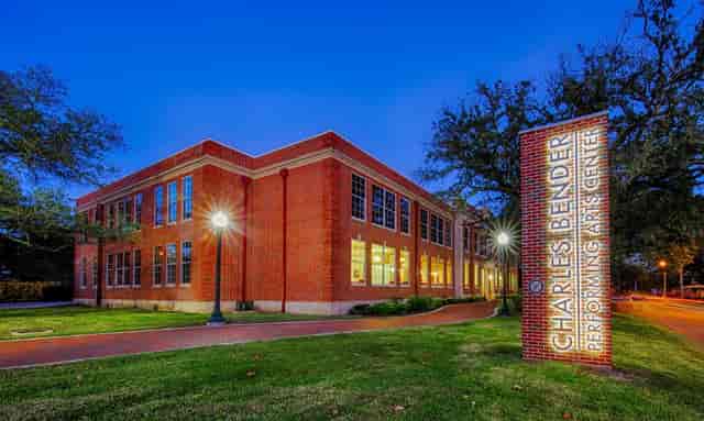 Charles Bender Performing Arts Center lobby, inviting venue for events and performances.