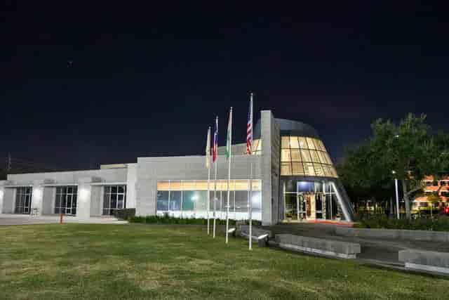 Modern Sectional Ballrooms at India House, illuminated for elegant events and gatherings.