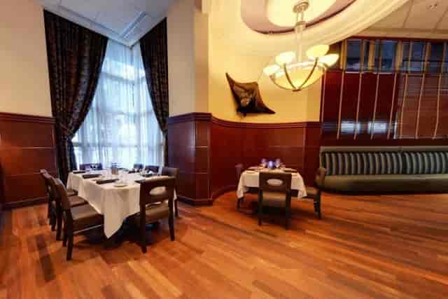 Private dining room with elegant decor at The Oceanaire for upscale events and gatherings.