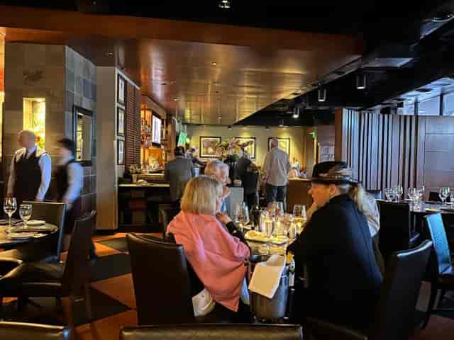 Sophisticated restaurant in The Mercury Dallas, ideal for networking events and private dinners.
