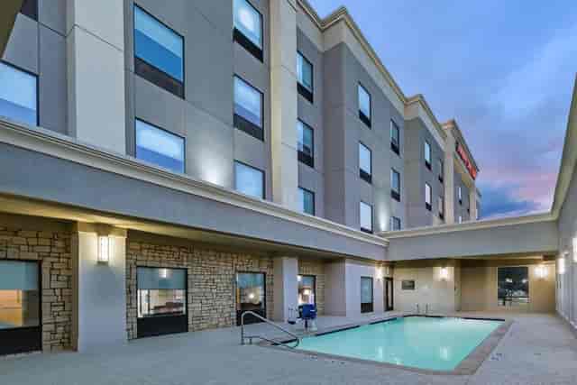 Meeting Room at Hampton Inn Dallas with pool, ideal for events and conferences.
