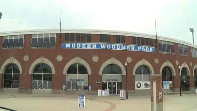 Modern Woodmen Park, Davenport stadium for events, concerts, and sports gatherings.
