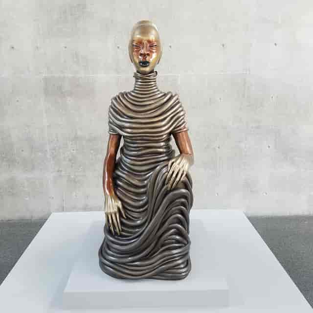 Striking sculpture in Fort Worth's Modern Art Museum for captivating event centerpiece.
