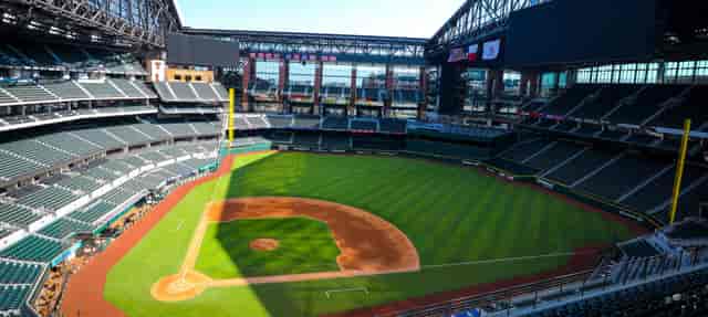 Globe Life Field: modern baseball stadium with spacious seating for events and gatherings.