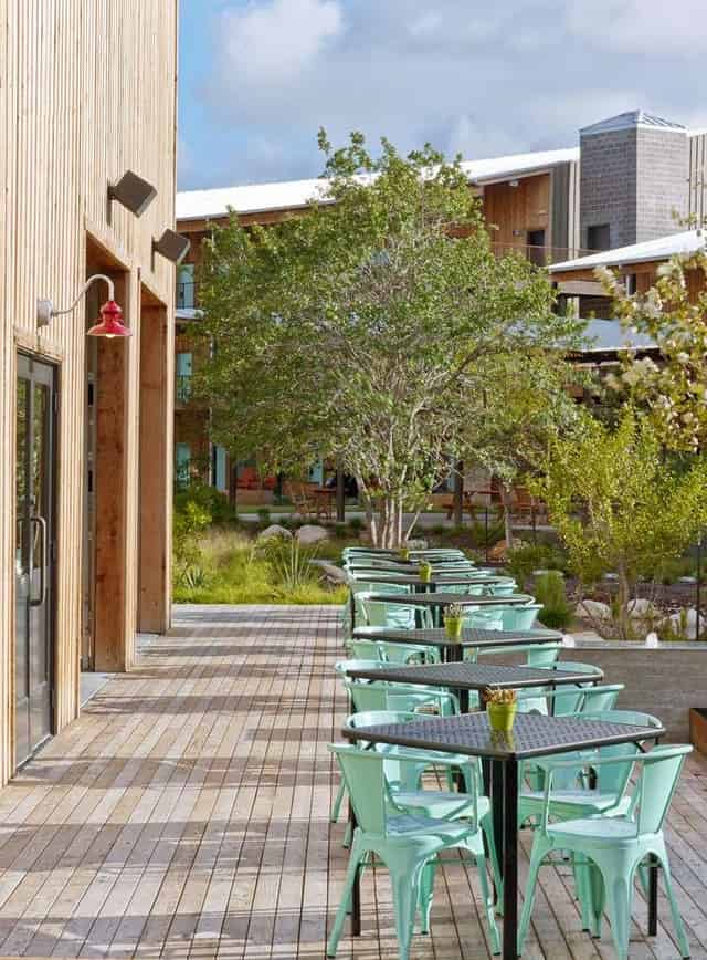 Outdoor courtyard