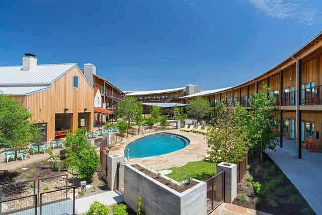 Outdoor courtyard