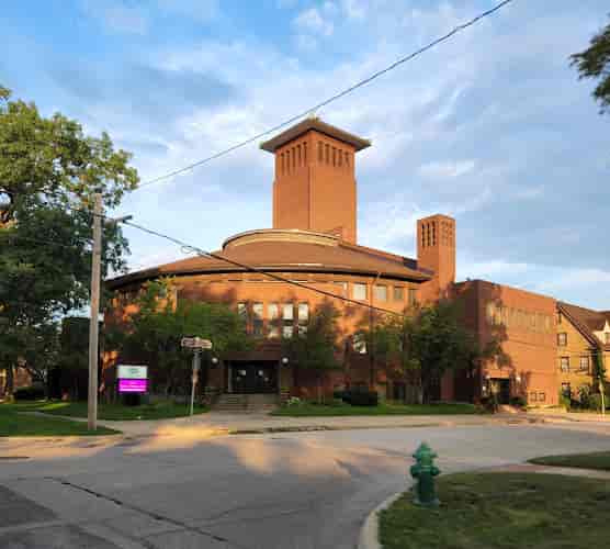 Chapel at St. Paul's United Methodist Church, versatile venue with tower, ideal for gatherings.