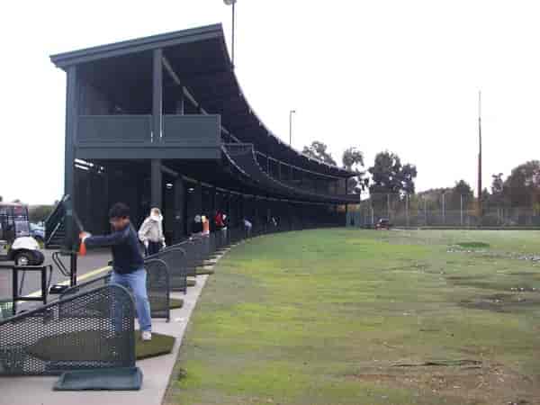 Monarch Bay Golf Club driving range for team-building events and networking activities.