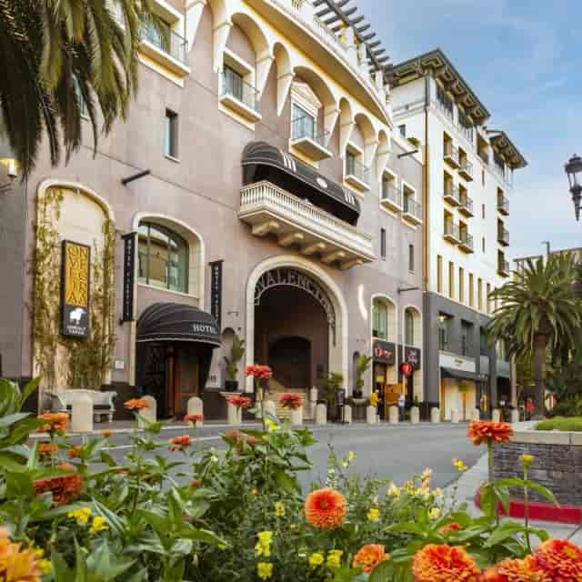Valencia venue at Hotel Valencia Santana Row, elegant entrance, perfect for events.