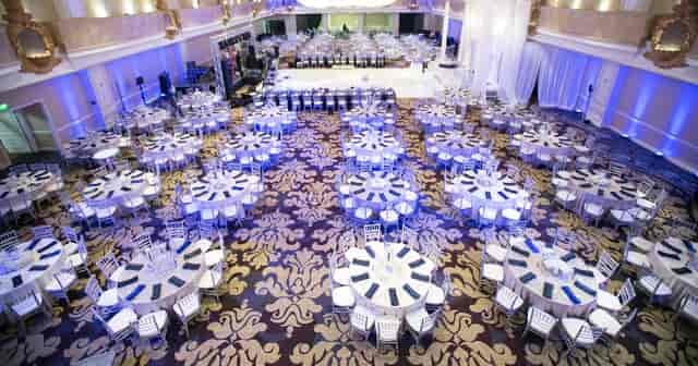 Grand Ballroom at Fairmont San Francisco, elegant banquet setup for corporate events.