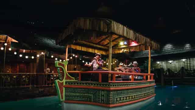 Hurricane Club in Fairmont San Francisco with tiki boat, ideal for events and gatherings.