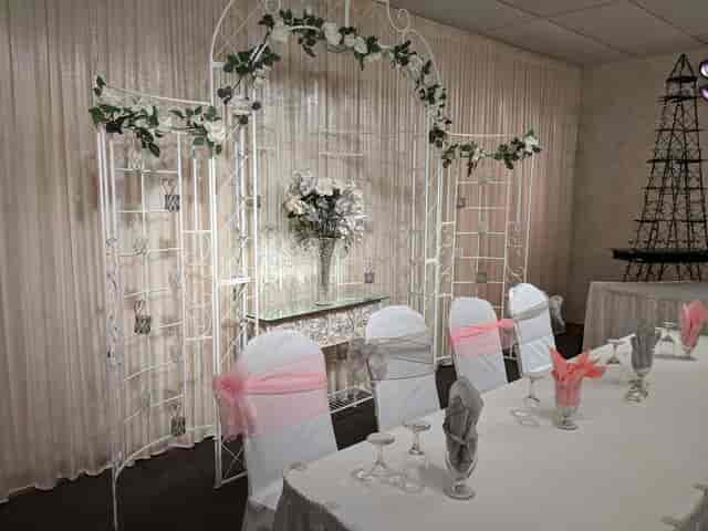 Elegant VIP room in Diamond Event Center, perfect for weddings and formal gatherings.