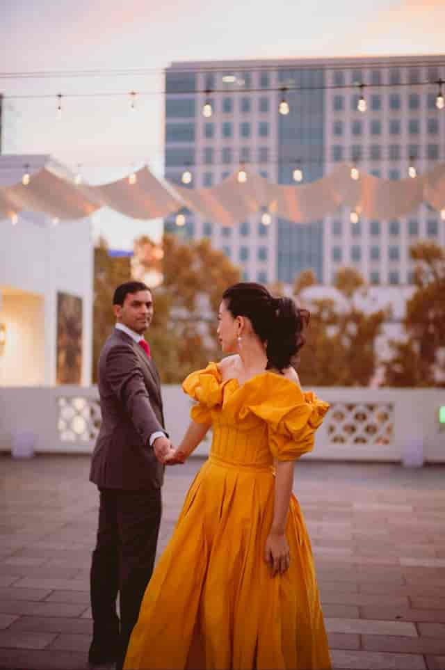 Outdoor Mezzanine at Blanco Urban Venue, perfect for romantic engagements and upscale events.