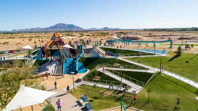Vibrant park in Spectrum Community for family events and corporate retreats.