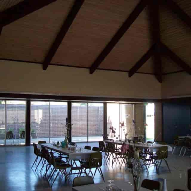 Spacious Sunnyvale Recreation Center community room for meetings and social events.