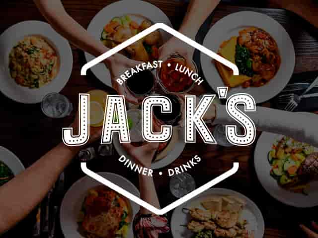 Vibrant communal dining at Jack’s Restaurant, ideal for group meals and events.